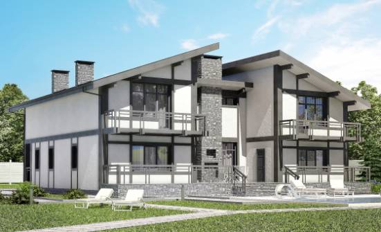 280-002-П Проект двухэтажного дома с мансардой, простой загородный дом из кирпича Асино | Проекты домов от House Expert