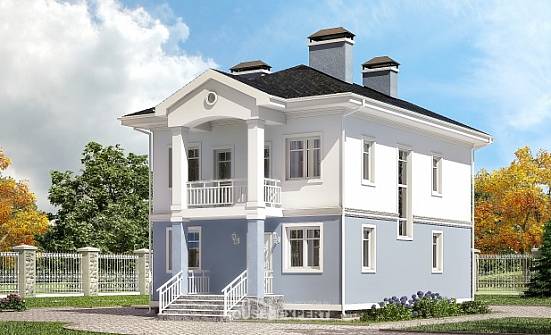 120-001-П Проект двухэтажного дома, доступный дом из арболита Стрежевой | Проекты домов от House Expert