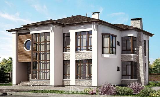 300-005-П Проект двухэтажного дома, классический коттедж из кирпича Асино | Проекты домов от House Expert