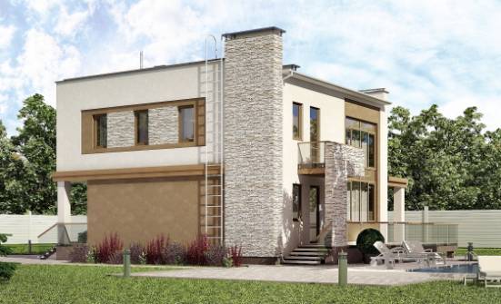 185-001-П Проект двухэтажного дома, просторный коттедж из твинблока Северск | Проекты домов от House Expert