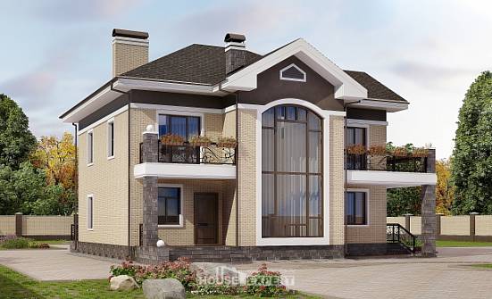 200-006-П Проект двухэтажного дома, классический домик из кирпича Томск | Проекты домов от House Expert