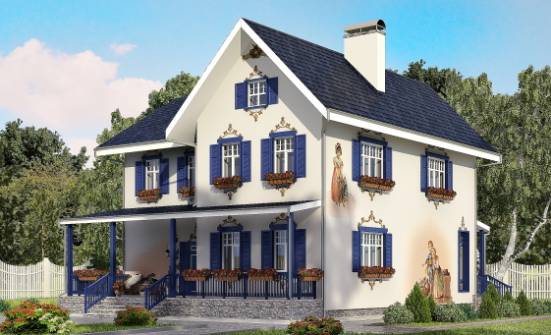 180-003-П Проект двухэтажного дома, компактный домик из кирпича Северск | Проекты домов от House Expert