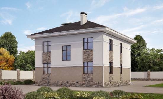 150-014-П Проект двухэтажного дома, классический домик из поризованных блоков Северск | Проекты домов от House Expert