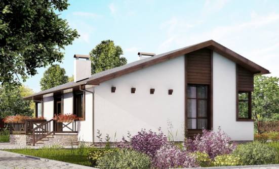 110-003-П Проект одноэтажного дома, классический коттедж из поризованных блоков Колпашево | Проекты домов от House Expert