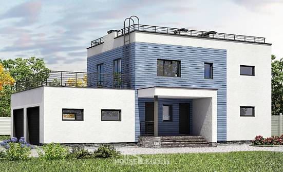 180-012-Л Проект двухэтажного дома, гараж, красивый дом из кирпича Колпашево | Проекты домов от House Expert