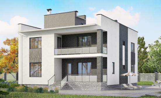 225-001-П Проект двухэтажного дома, просторный дом из твинблока Стрежевой | Проекты домов от House Expert