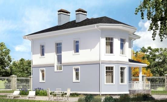 120-001-П Проект двухэтажного дома, доступный дом из арболита Стрежевой | Проекты домов от House Expert