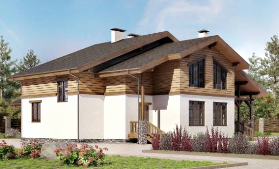 210-006-П Проект двухэтажного дома с мансардой, классический дом из кирпича Асино | Проекты домов от House Expert