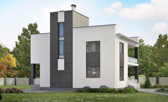 225-001-П Проект двухэтажного дома, просторный дом из твинблока Стрежевой | Проекты домов от House Expert