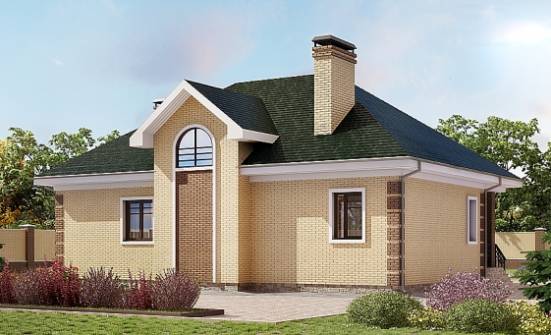 150-013-Л Проект двухэтажного дома с мансардой, бюджетный домик из кирпича Томск | Проекты домов от House Expert