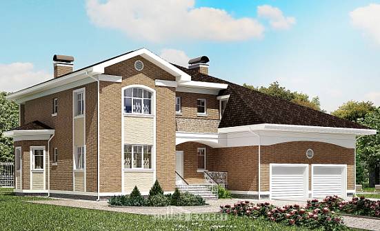 335-002-П Проект двухэтажного дома и гаражом, огромный дом из кирпича Колпашево | Проекты домов от House Expert