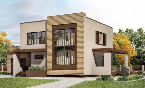 220-003-Л Проект двухэтажного дома, гараж, красивый дом из газобетона Асино | Проекты домов от House Expert