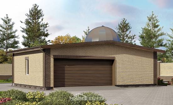075-001-Л Проект гаража из кирпича Стрежевой | Проекты домов от House Expert