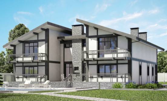 280-002-П Проект двухэтажного дома с мансардой, простой загородный дом из кирпича Асино | Проекты домов от House Expert