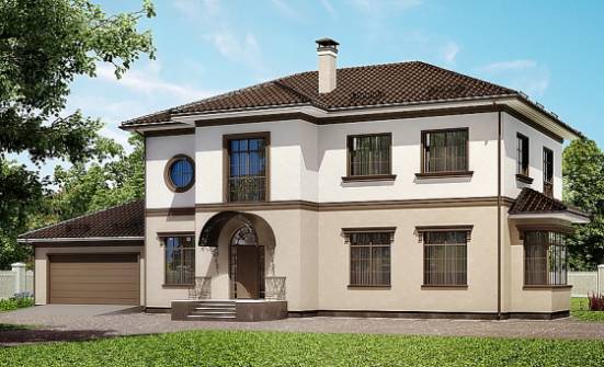 290-004-Л Проект двухэтажного дома, гараж, уютный коттедж из кирпича Колпашево | Проекты домов от House Expert