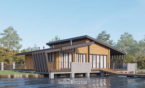 100-007-П Проект бани из бревен Асино | Проекты домов от House Expert