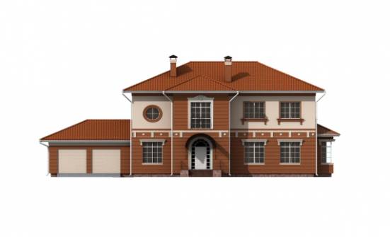285-001-Л Проект двухэтажного дома и гаражом, классический коттедж из кирпича Асино | Проекты домов от House Expert