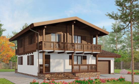200-011-П Проект двухэтажного дома мансардой, просторный коттедж из поризованных блоков Северск | Проекты домов от House Expert