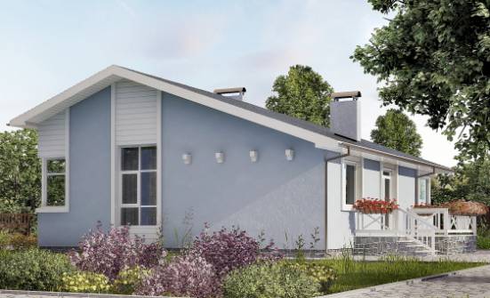 110-003-Л Проект одноэтажного дома, скромный домик из бризолита Северск | Проекты домов от House Expert