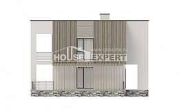 150-017-П Проект двухэтажного дома, современный коттедж из керамзитобетонных блоков, Асино