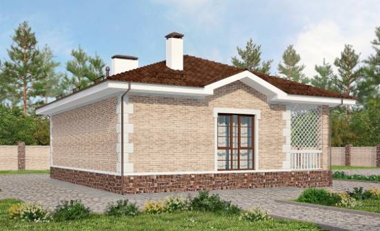 065-002-П Проект бани из кирпича Томск | Проекты домов от House Expert