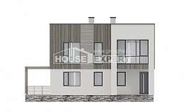 150-017-П Проект двухэтажного дома, бюджетный домик из блока Северск, House Expert