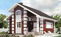 115-001-П Проект двухэтажного дома мансардный этаж, доступный домик из газобетона Северск, House Expert