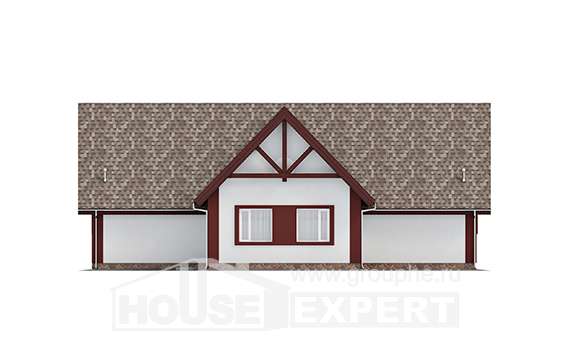 145-002-Л Проект гаража из пеноблока Стрежевой, House Expert