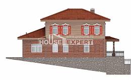 380-002-Л Проект трехэтажного дома и гаражом, современный коттедж из кирпича, Стрежевой