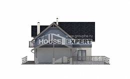 150-011-П Проект двухэтажного дома с мансардой, гараж, простой дом из теплоблока, Стрежевой