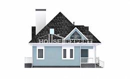 110-001-Л Проект двухэтажного дома с мансардой, простой загородный дом из газобетона Асино, House Expert