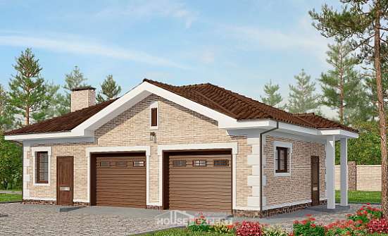 070-005-П Проект гаража из кирпича Асино | Проекты домов от House Expert