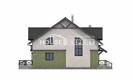 120-003-П Проект двухэтажного дома с мансардой, скромный домик из газобетона Томск, House Expert