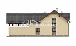 255-003-П Проект трехэтажного дома мансардный этаж и гаражом, просторный дом из блока Томск, House Expert