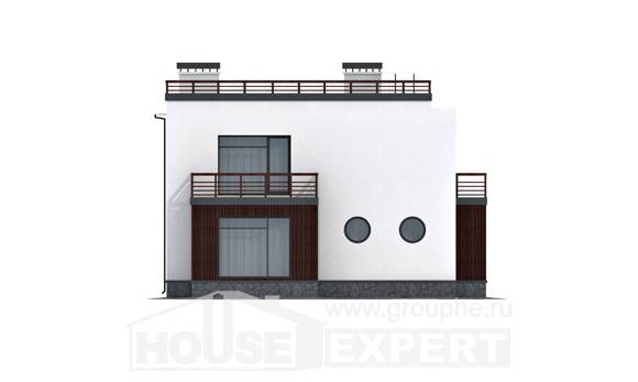 215-002-П Проект двухэтажного дома, красивый дом из блока Колпашево, House Expert