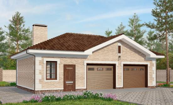 070-005-П Проект гаража из кирпича Асино | Проекты домов от House Expert