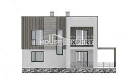 150-017-П Проект двухэтажного дома, уютный коттедж из керамзитобетонных блоков Томск, House Expert