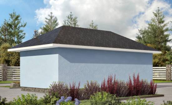 040-001-Л Проект гаража из пеноблока Асино | Проекты домов от House Expert