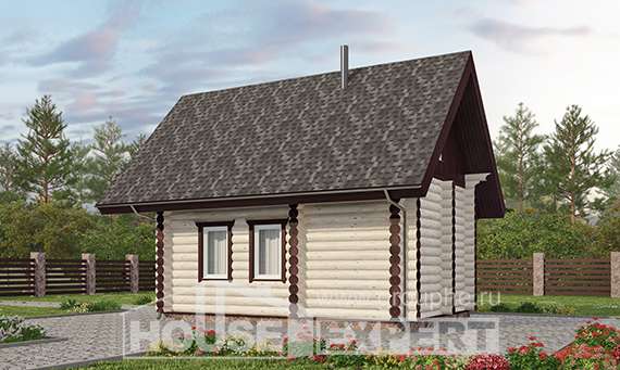 035-001-Л Проект бани из бревен Томск, House Expert